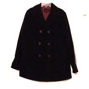 Express velvet pea coat size small